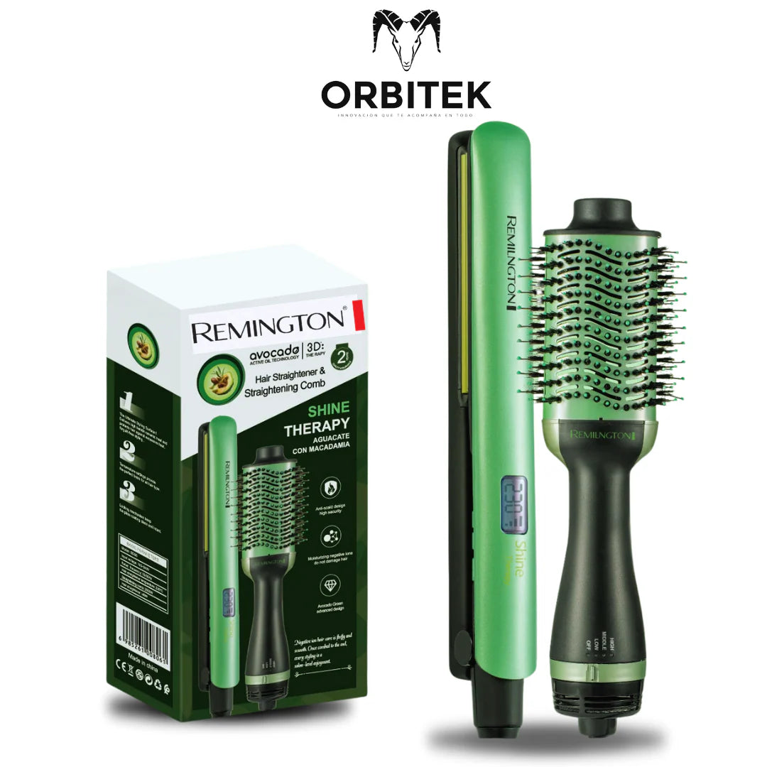 COMBO PLANCHA AGUACATE + CEPILLO SECADOR AGUACATE